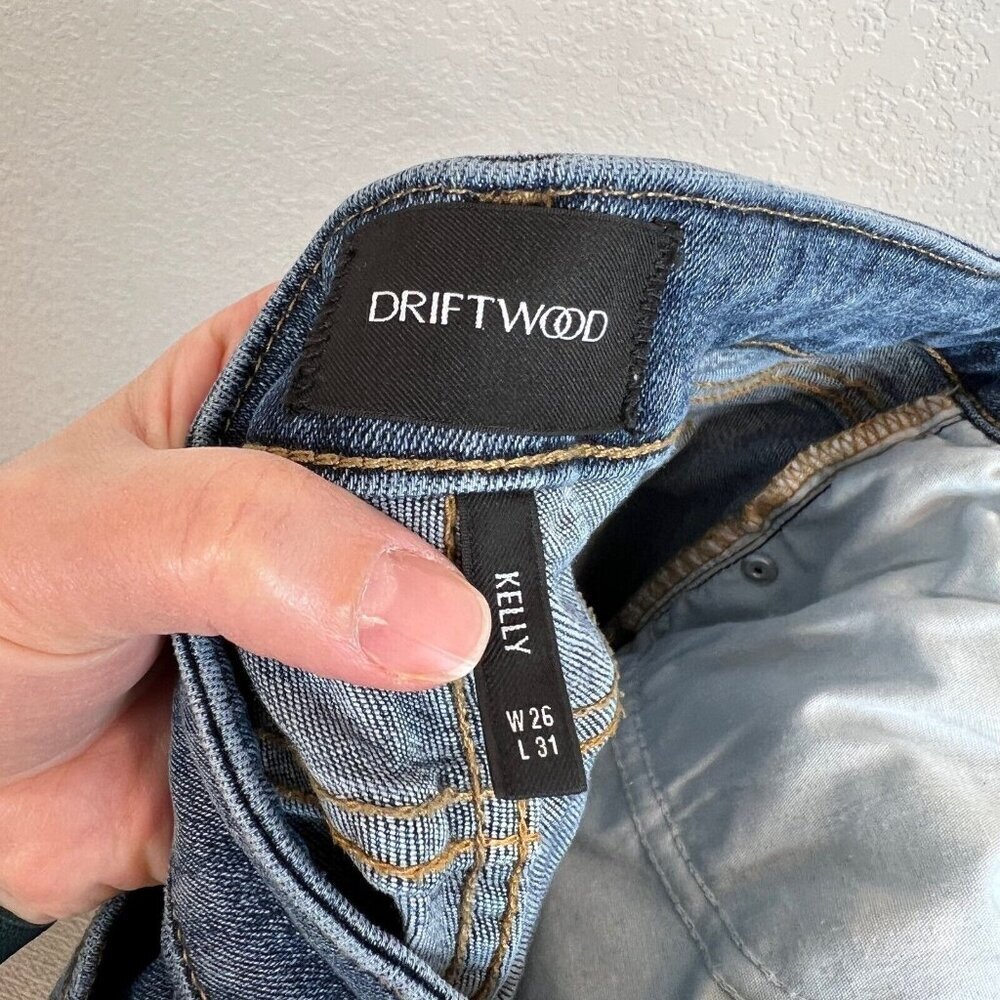 Driftwood Kelly Jeans Blue Denim Women's Size 26 x 26 *HEMMED* Classic Casual - Picture 9 of 9